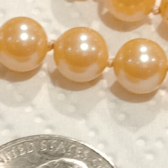 Vintage Handknotted Pearl Necklace With Sterling Clasp - Picture 13 of 15